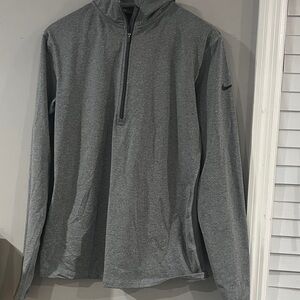 Nike Heather Gray Long Sleeve Top